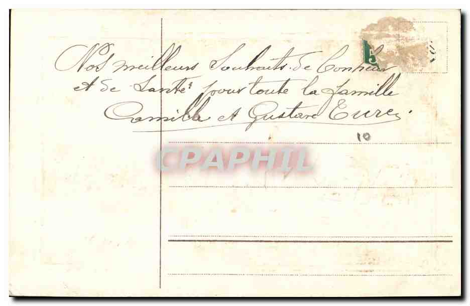 CPA Fantaisie Bonne annee  — Back
