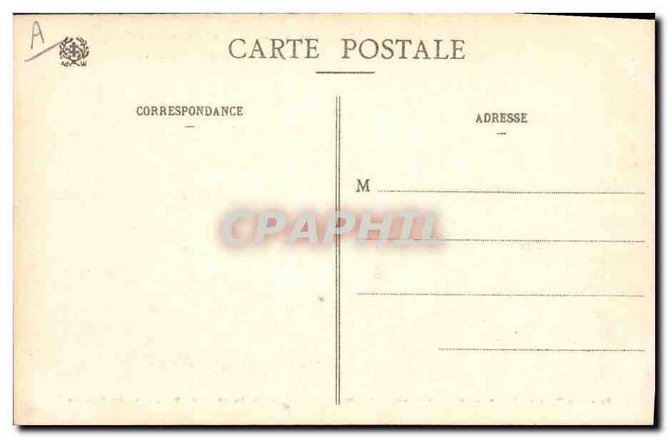 La Filature Witz et Feliz incendiée pendant les combats d'août et de septembre 1914, aux environs de St-Dié — Saint-Michel-sur-Meurthe (Vosges) — Ad. Welch - Saint-Dié - N° 11399 — Verso