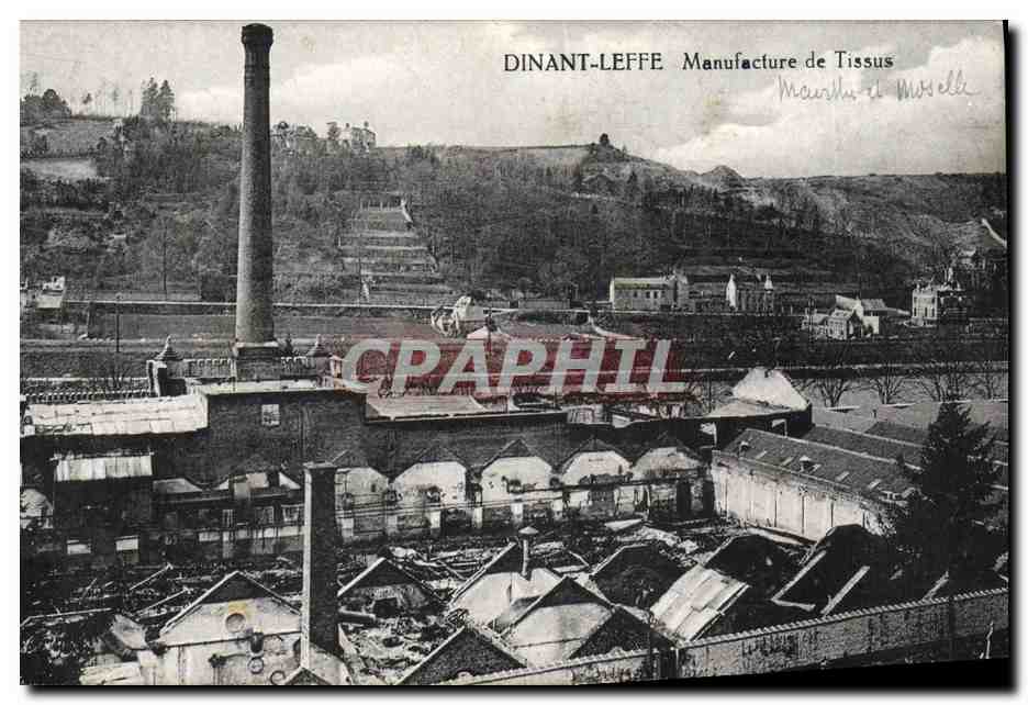 CPA Dinant Leffe Manufacture de tissus 