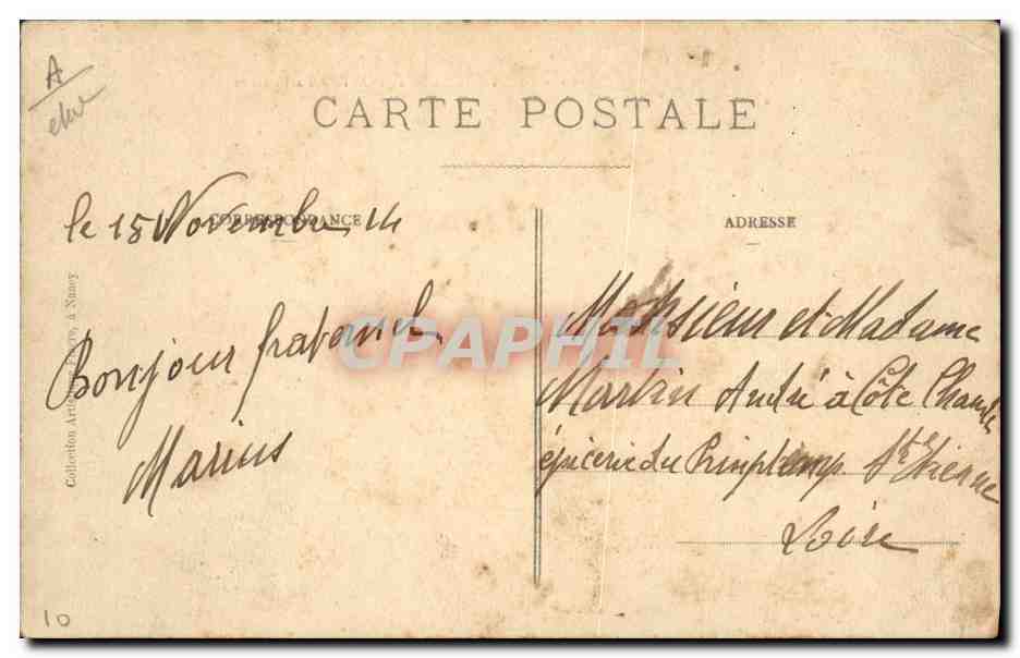 CPA Saint Nicolas de Port La filature  — Rückseite