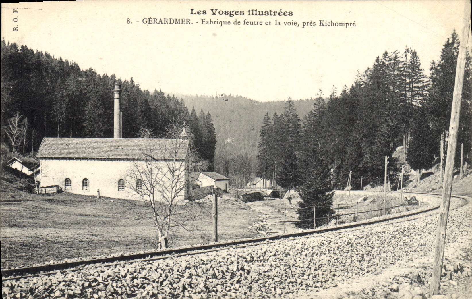 CPA Gerardmer Fabrique de feutre et la voie pres Kichompre 