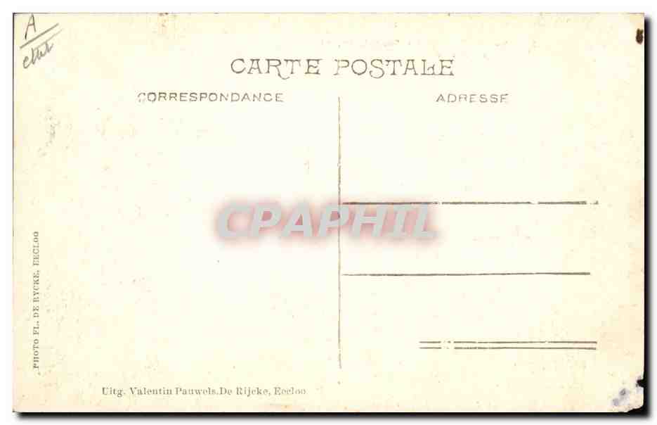 CPA Eekloo Laveuses  — Rückseite