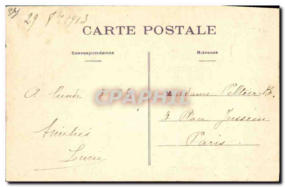 CPA Cholet Tissage mecanique du bordage Marc Salle de parage  — Rückseite