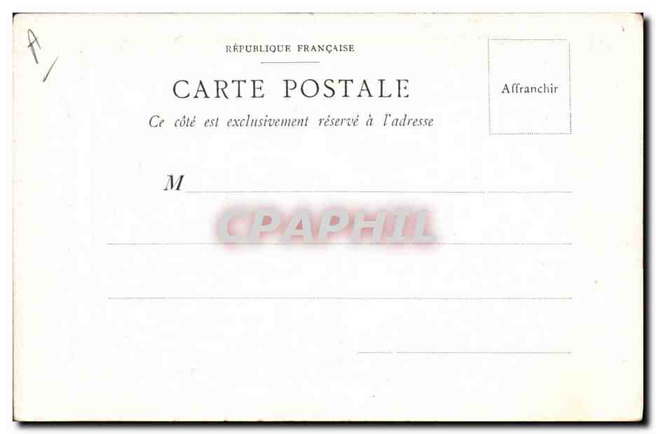 CPA Les metiers la couturiere  — Rückseite