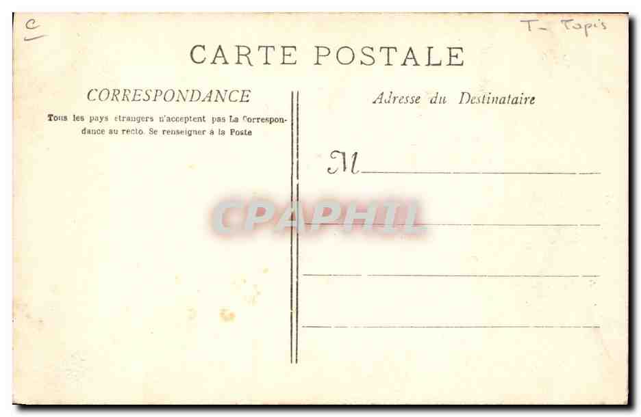 CPA Marseille Exposition coloniale Tisserand Tunisien  — Rückseite