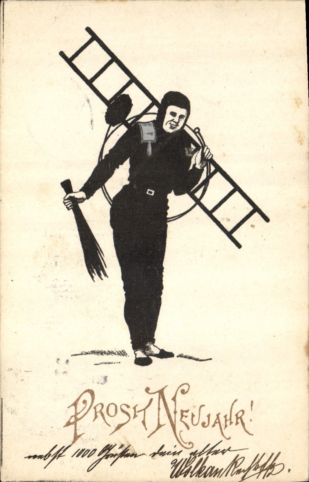 CPA Fantaisie Illustrateur Ramoneur 
