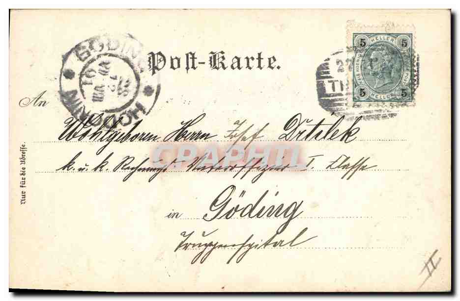 CPA Fantaisie Illustrateur Ramoneur  — Rückseite