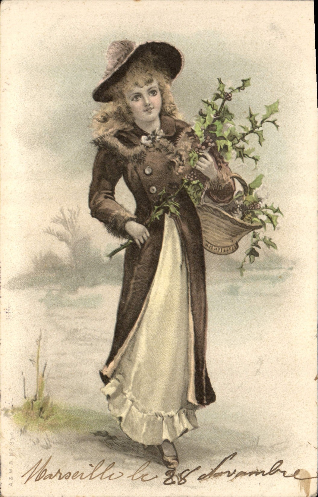 CPA Fantaisie Illustrateur Femme 