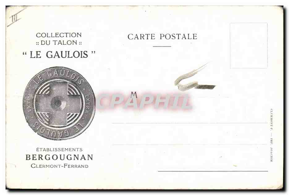 CPA Fantaisie Illustrateur Le Heron Talon Le Gaulois  — Verso