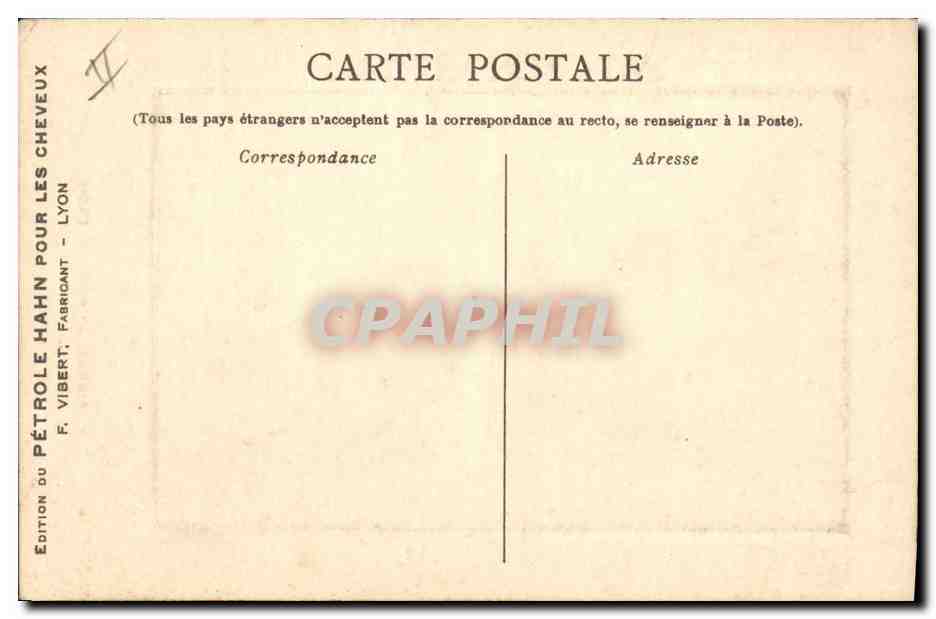 CPA Fantaisie Illustrateur Marie Antoinette Petrole Hahn Coiffure Coiffeur  — Rückseite