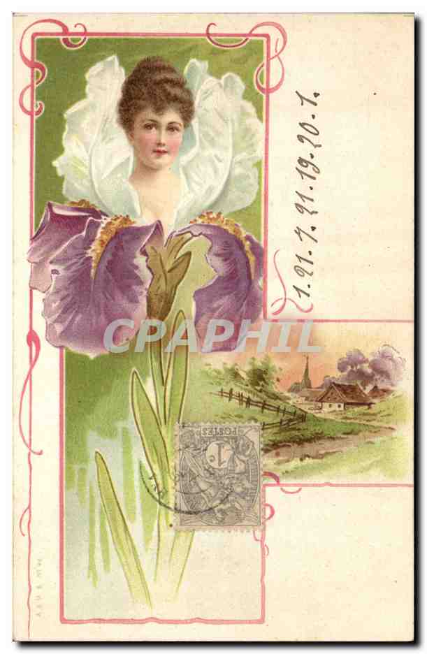 CPA Fantaisie Illustrateur Femme 