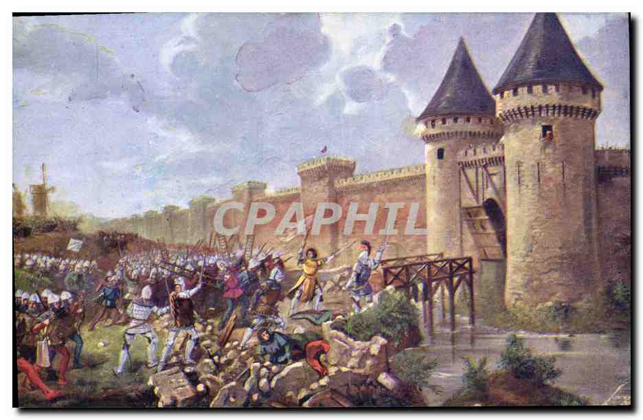CPA Jeanne d'Arc Attaque de la Porte Saint Honore Paris 