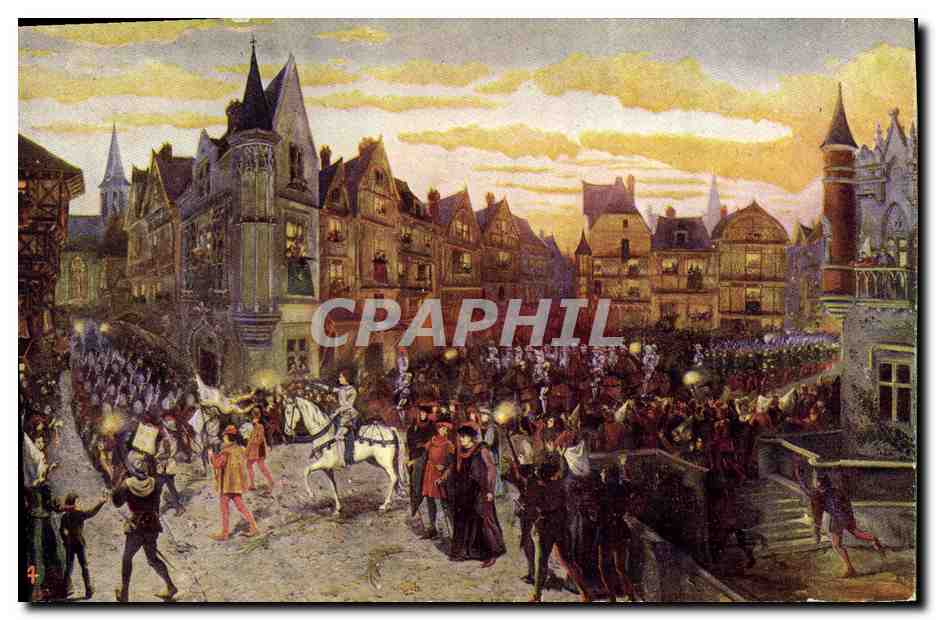 CPA Jeanne d'Arc Entree triomphale de Jeanne a Orleans 