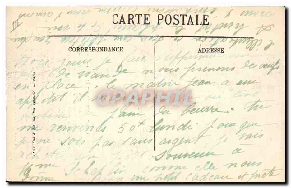 CPA Chateaubriand — Verso