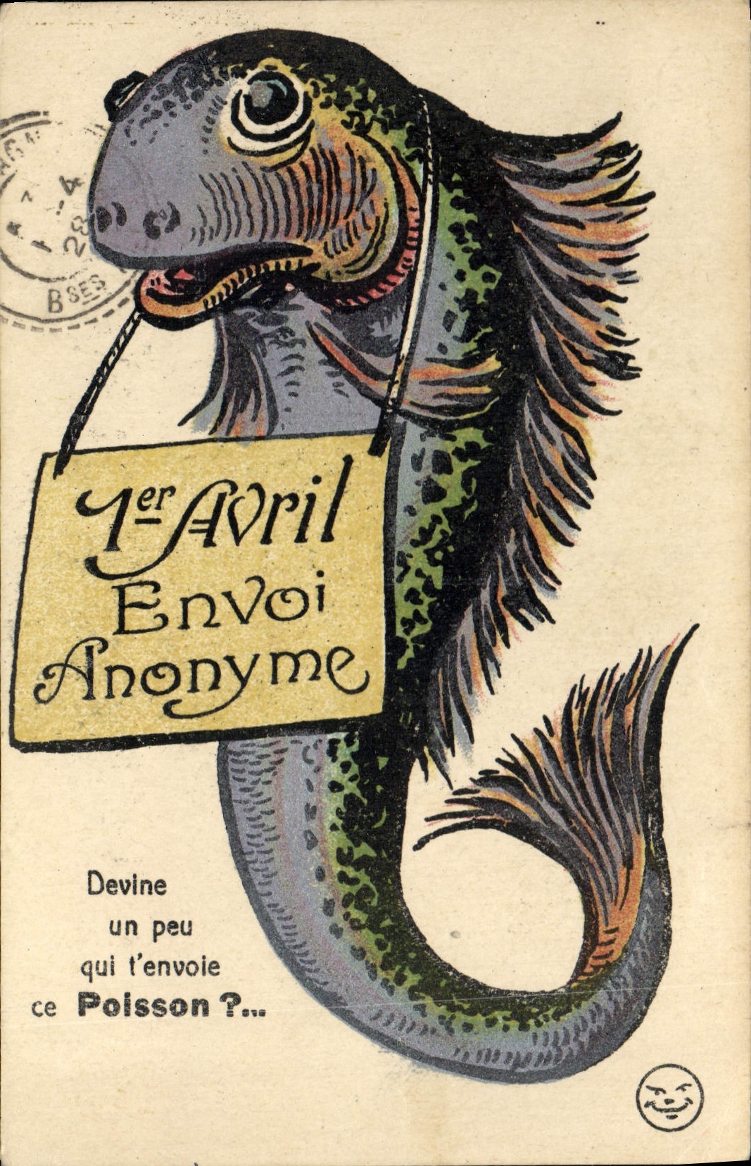 CPA Fantaisie Illustrateur Griff Poisson 1er Avril 