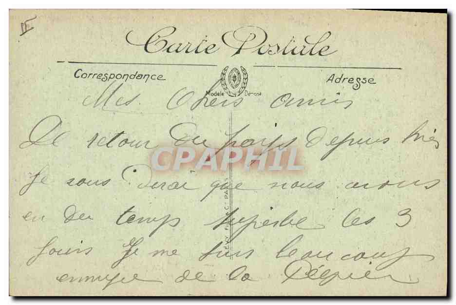 Chantilly — Les Grandes Écuries — Le Manège — LL. — Verso