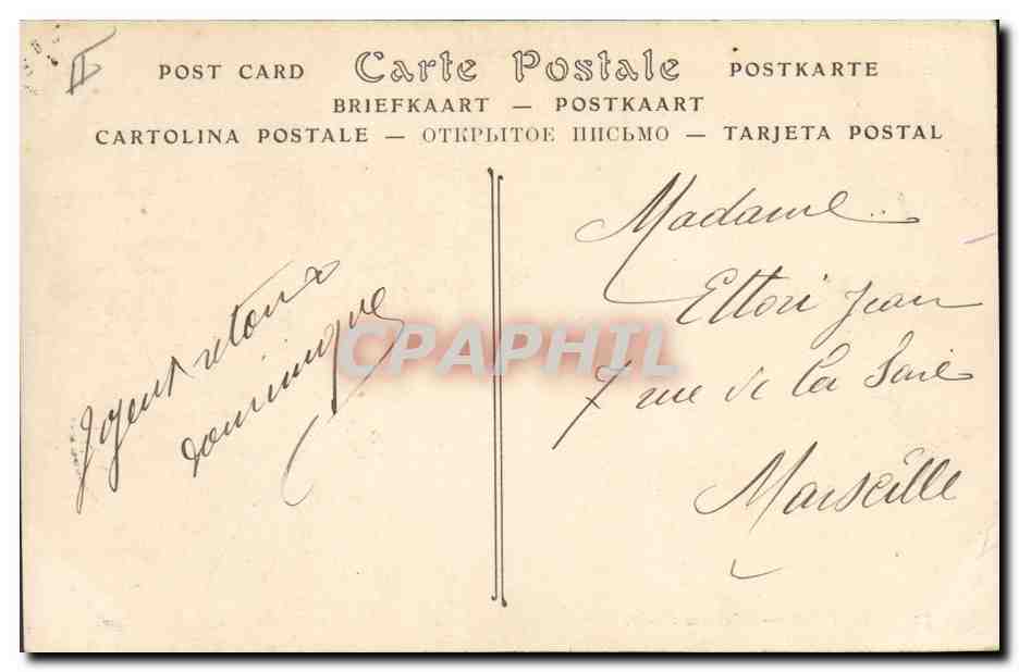 CPA Cheval Chevaux Hippisme Saint Lo L'ancien haras — Verso