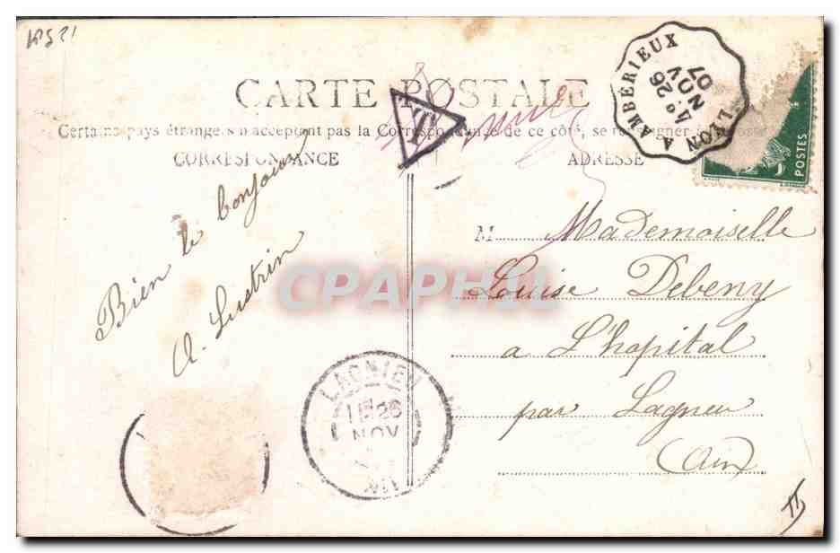 CPA Fantaisie Ste Catherine Bonnet  — Verso