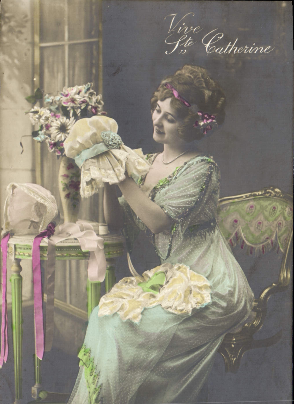 CPA Fantaisie Ste Catherine Bonnet 