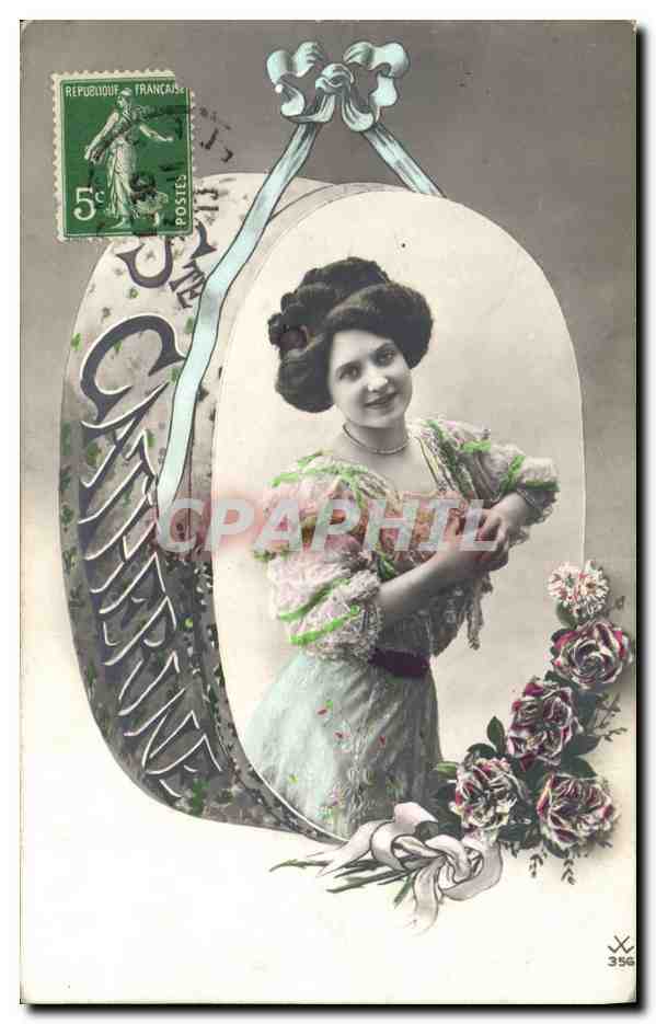 Jeune femme — portrait dans cadre décoratif — éditeur inconnu, n° 354