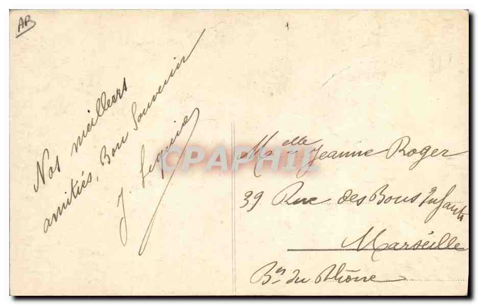 Jeune femme — portrait dans cadre décoratif — éditeur inconnu, n° 354 — Verso