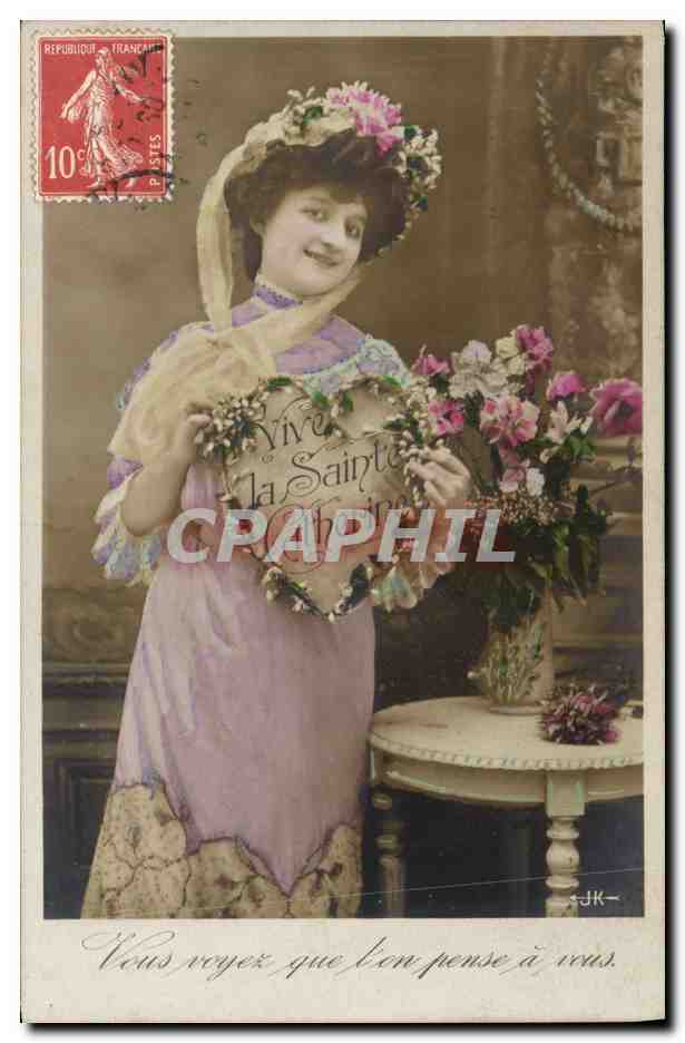 CPA Fantaisie Ste Catherine Bonnet 