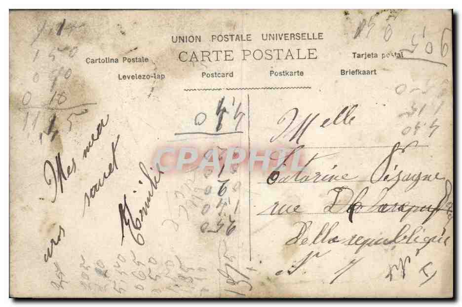 CPA Fantaisie Ste Catherine Homme  — Rückseite