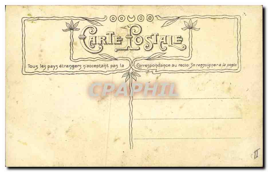 CPA Fantaisie Ste Catherine Bonnet — Verso
