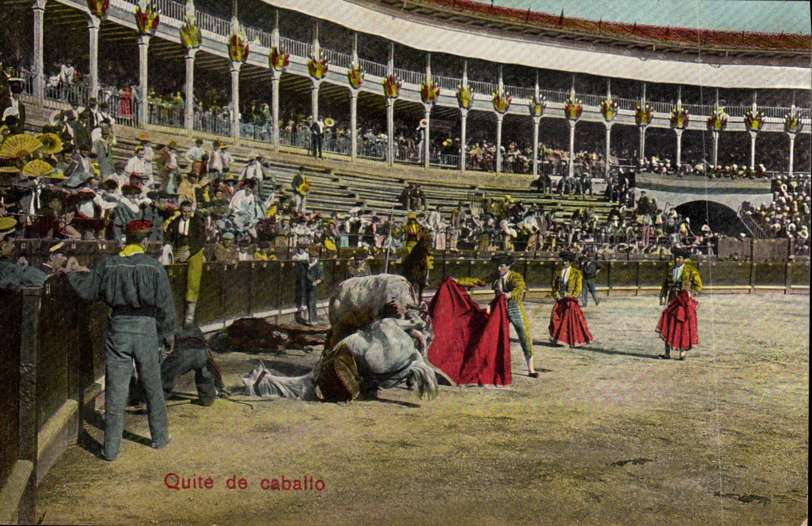 CPA Corrida Course de taureaux Quite de Cabalto 