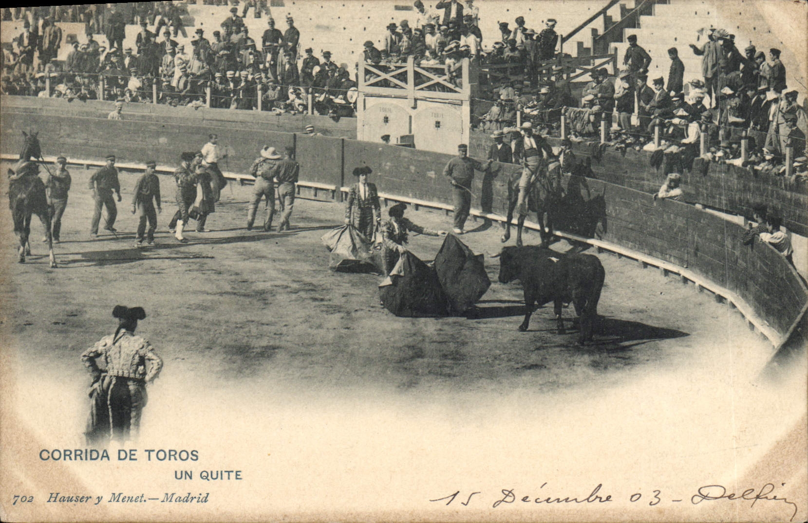 Corrida de toros — Un Quite — Hauser y Menet, Madrid, n° 702