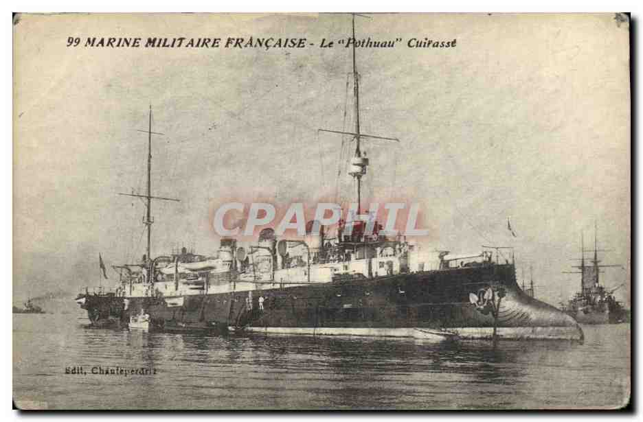 CPA Bateau de Guerre Le Pothuau Cuirasse