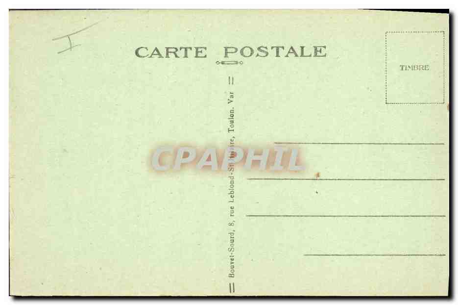 CPA Bateau de Guerre Provence Cuirasse — Verso