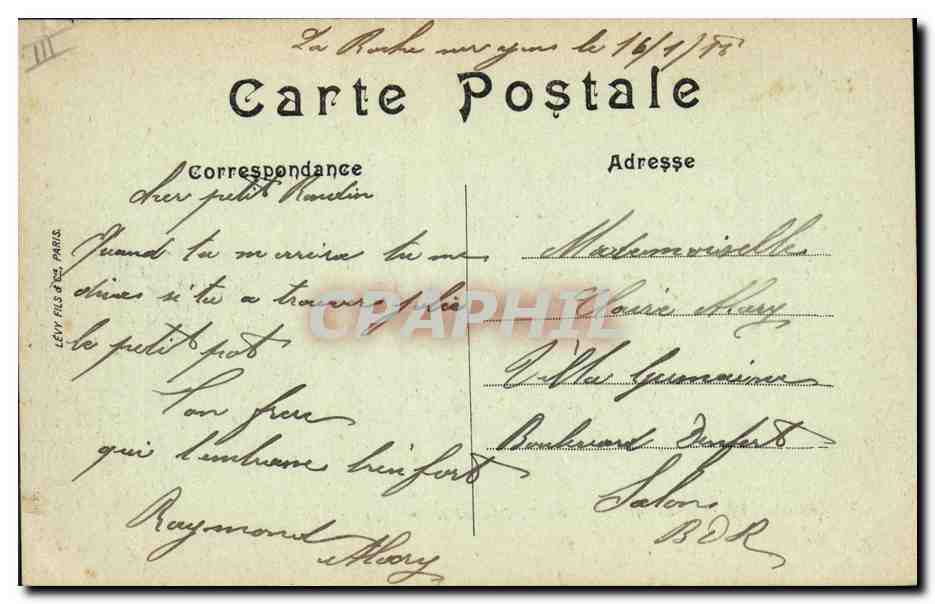 CPA Bateau de Guerre Patrie Cuirasse de 1er rang — Verso