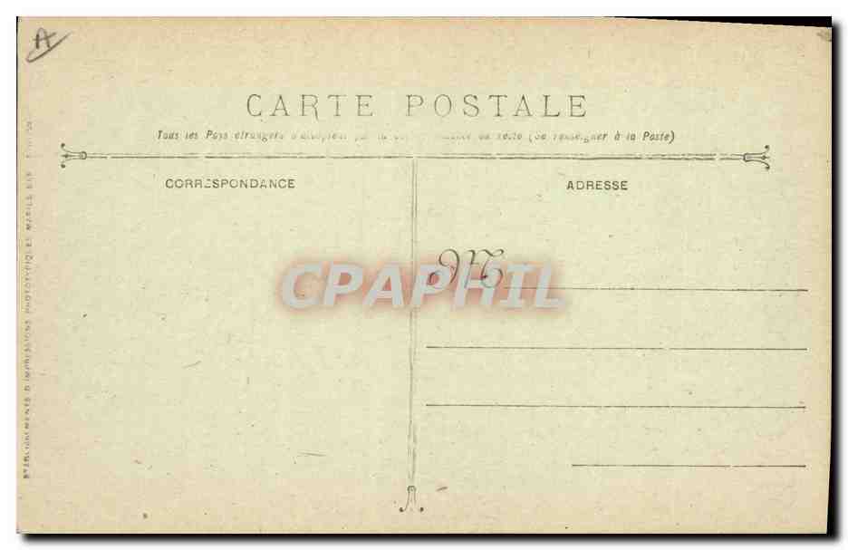 CPA Bateau de Guerre Paris Cuirasse a turbines — Verso
