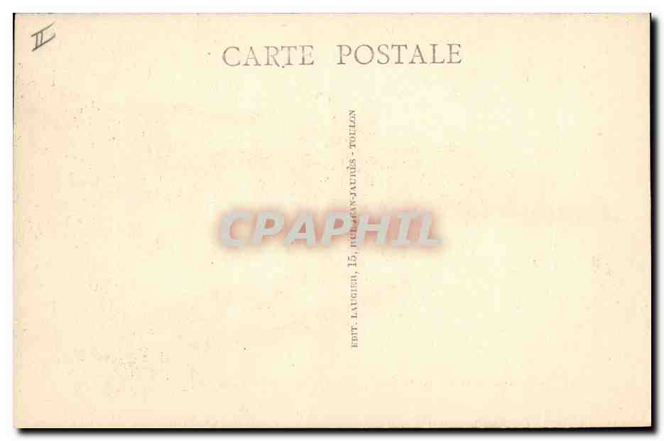 Marine de Guerre "PATRIE" — Cuirassé à tourelles — Éditeur Laugier, Toulon — Reverso
