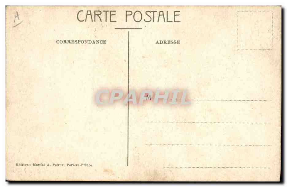 CPA Bateau de Guerre L'aviso de guerre Le Pacifique — Verso