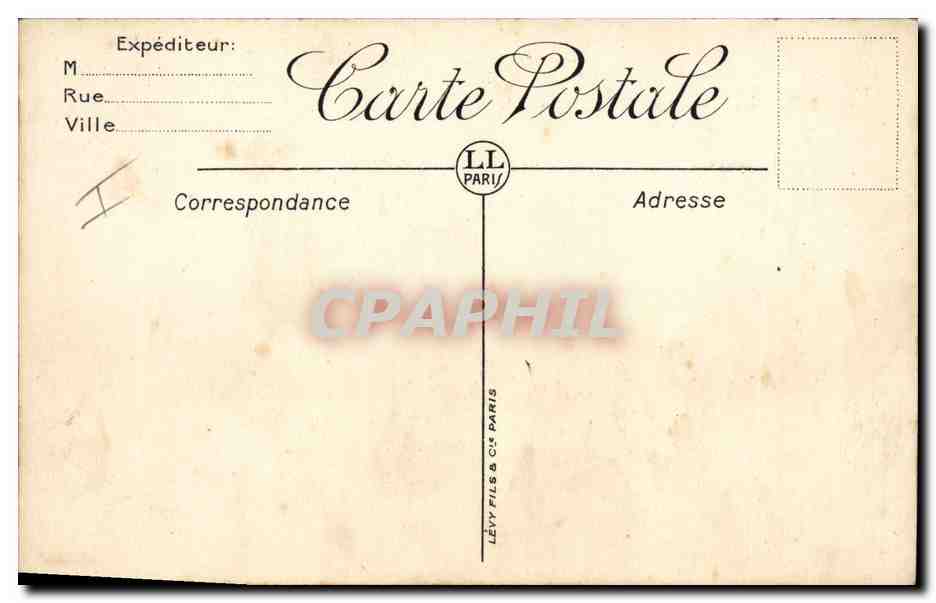CPA Bateau de Guerre Paris Cuirasse — Verso