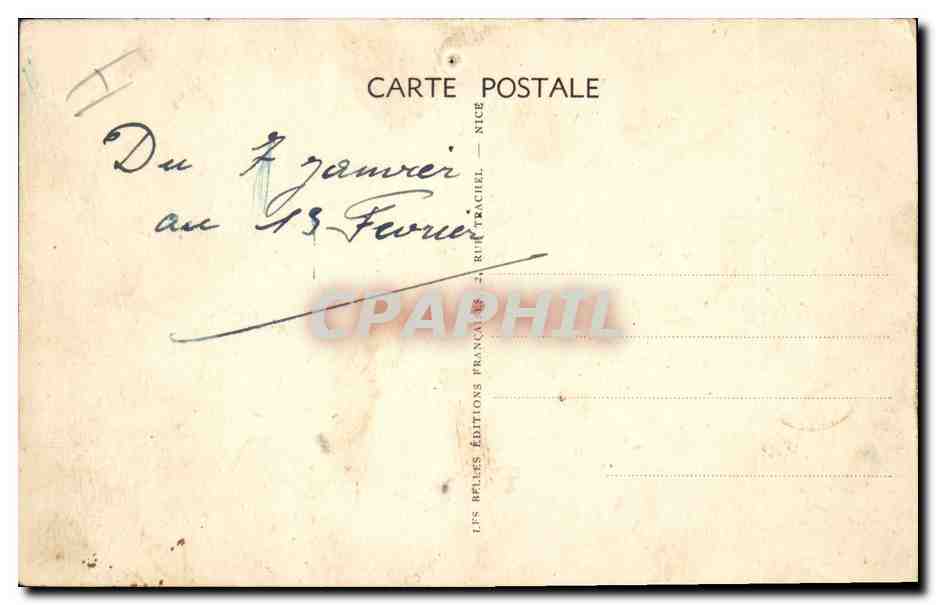 CPA Bateau de Guerre Mouilleur de mines Pluton — Verso