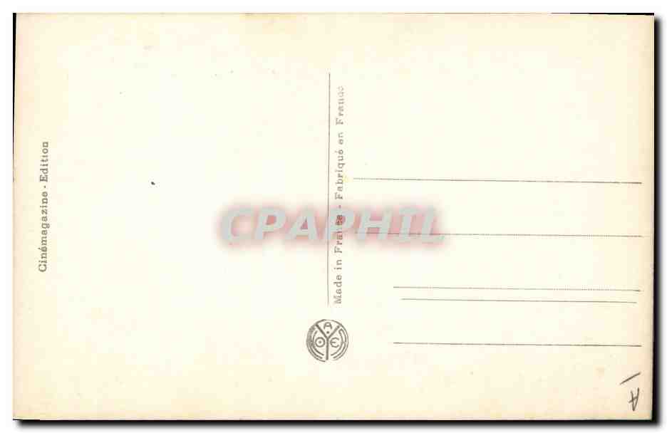 CPM Cinema Regine Dumien France Bateau Marin  — Verso