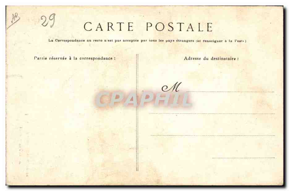 CPA Folklore Elliant Fille de ferme et sa monture Ane Mule  — Verso