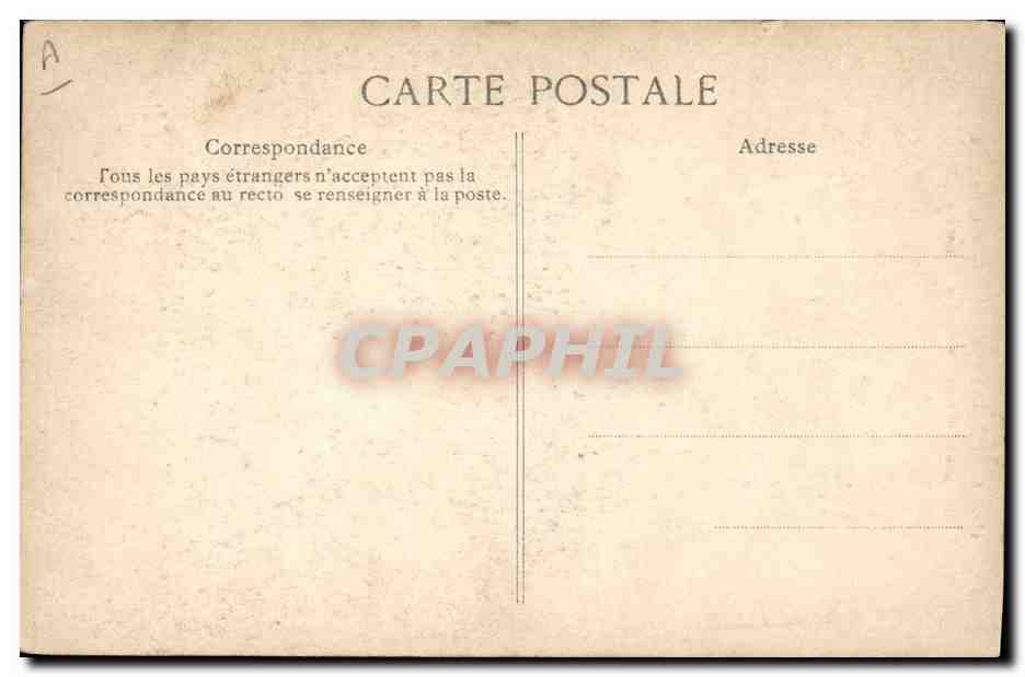 CPA Folklore Pays du Leon Jeune fille de Lampaul et Guimiliau — Verso
