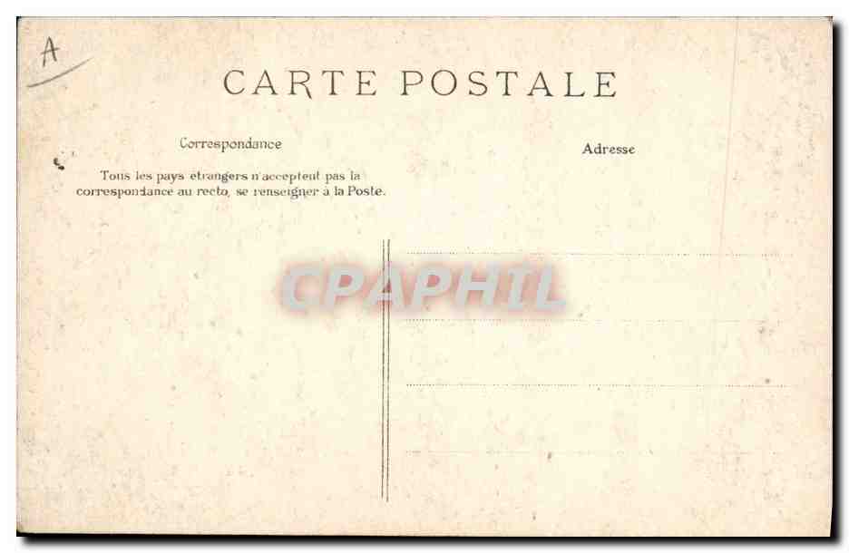 CPA Folklore Jeune fille de Plouescat  — Verso