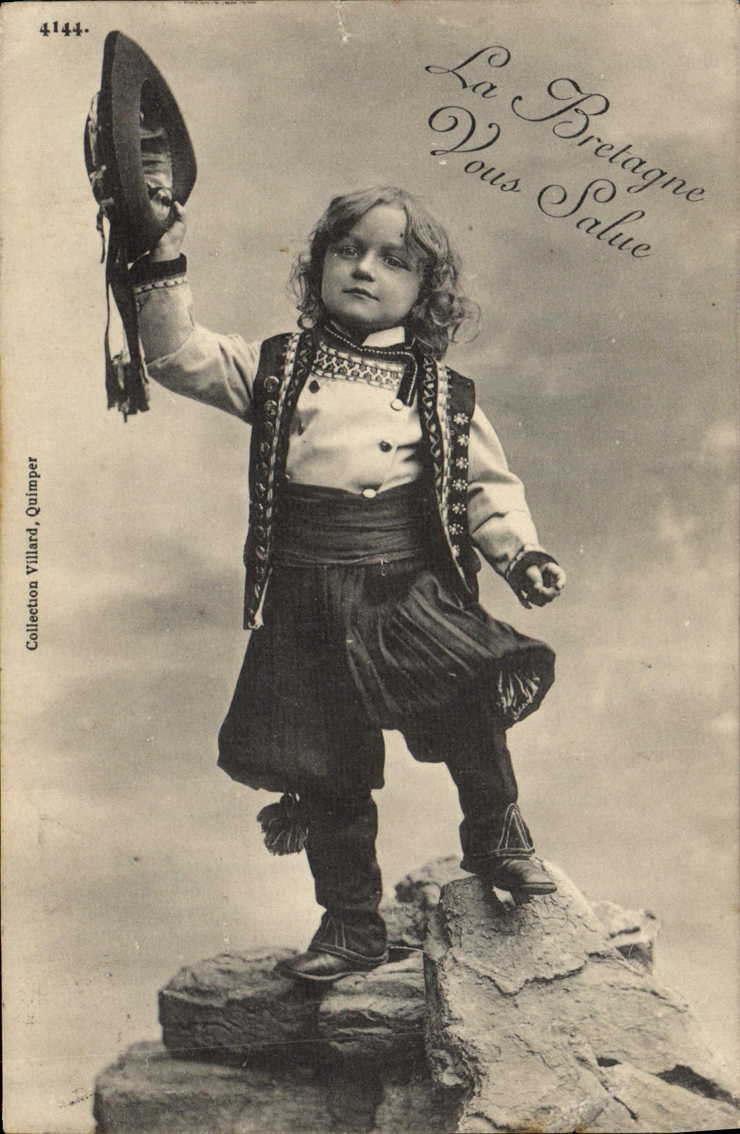 CPA Folklore Enfant Bretagne 