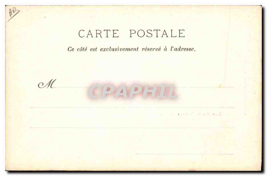 CPA Folklore Jeune fille de Carhaix  — Verso