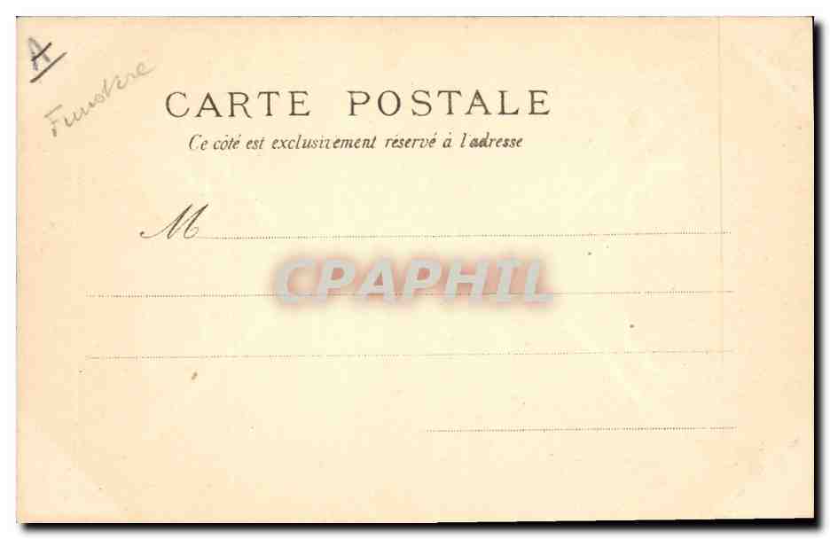 CPA Folklore Fermiere de Pont Aven  — Verso