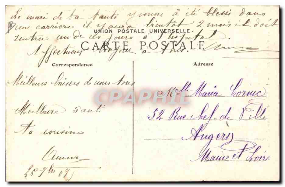 CPA Folklore Pont Aven La reine des fleurs d'ajoncs — Verso