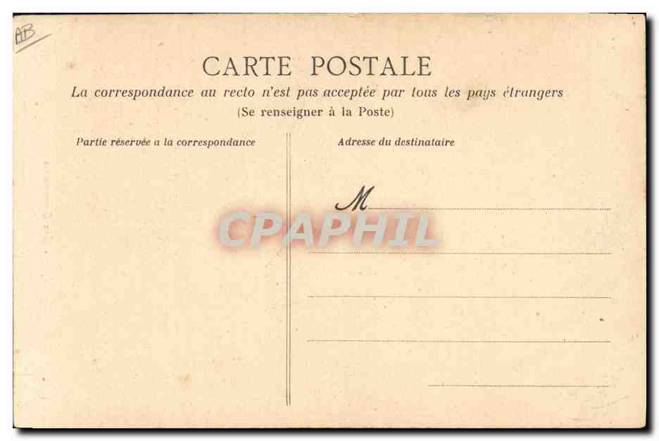 CPA Folklore Une Concarnoise Concarneau  — Verso