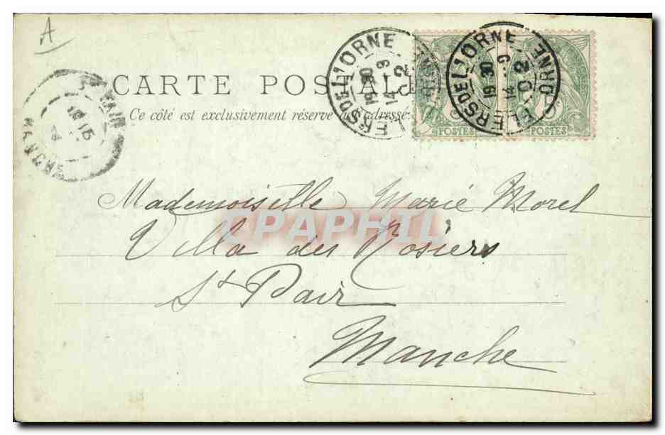 CPA Folklore Maries de Fouesnant Mariage  — Verso