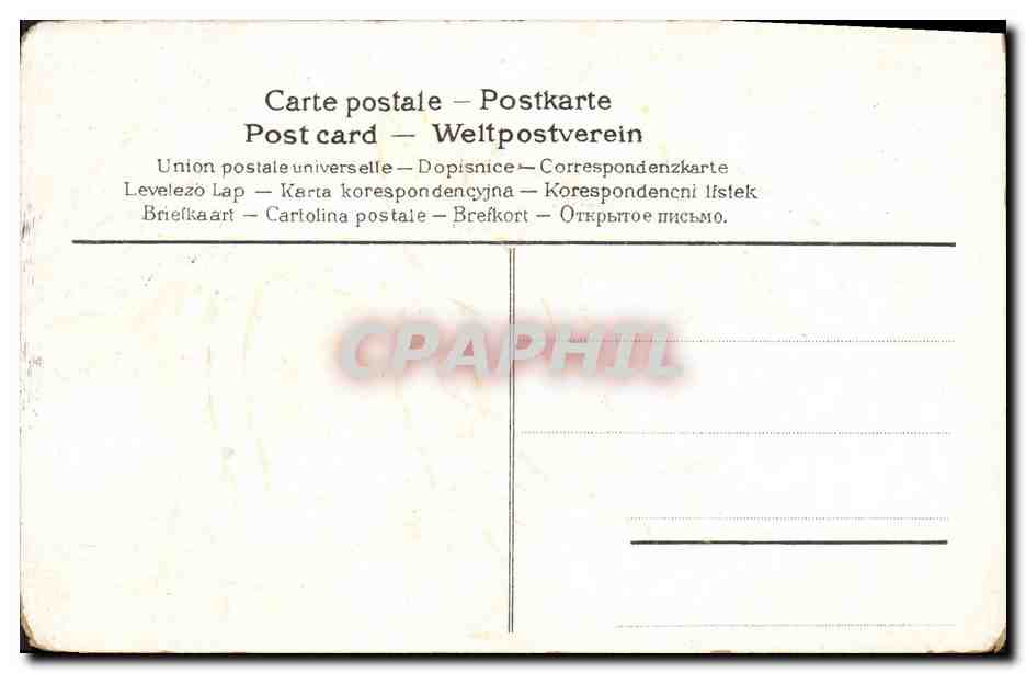 CPA Fantaisie Femme Poisson 1er Avril (en relief) — Rückseite