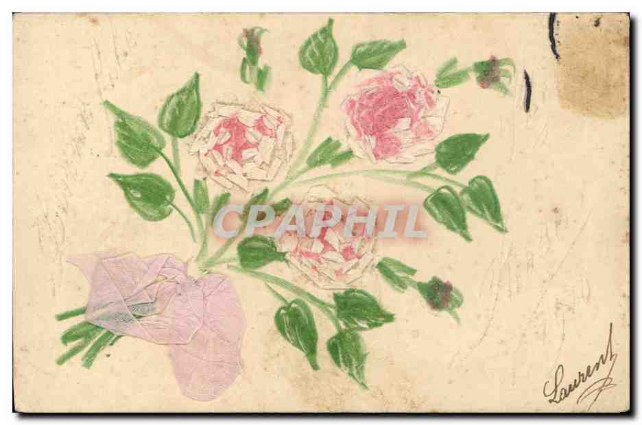 CPA Fantaisie Fleurs